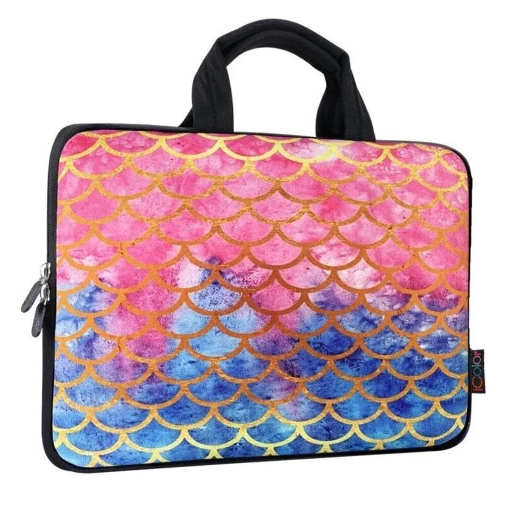 Mermaid Neoprene Laptop Computer Case Zip Around Tablet Protector Sleeve Bag‎